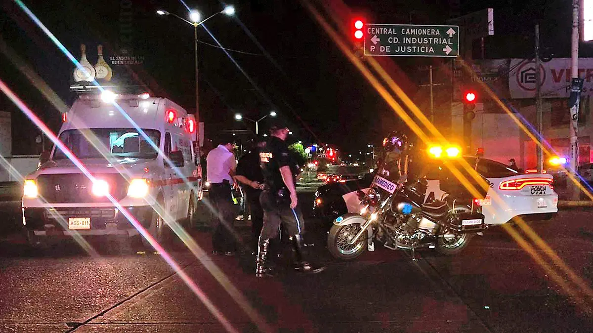 policias en el accidente